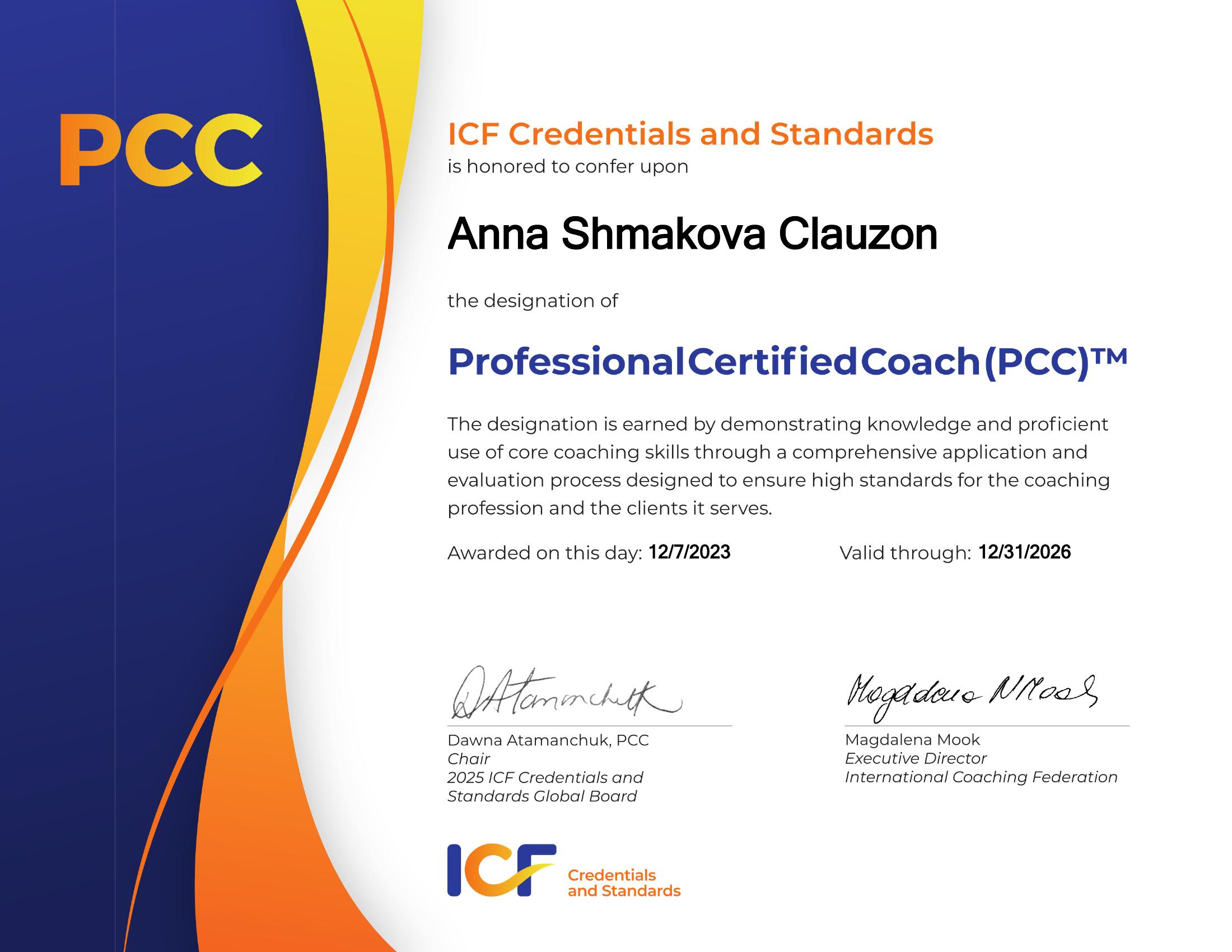 PCC ICF